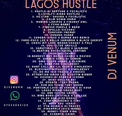 [Dj Mix] Dj Venum – Lagos Hustle Mixtape mp3 Audio Download