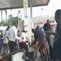 Naked Woman Sprays Petrol