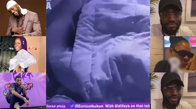 Daniella And Dotun Get Busy Under The Sheet As Khalid Steps Out With Mystery Lady (Video)