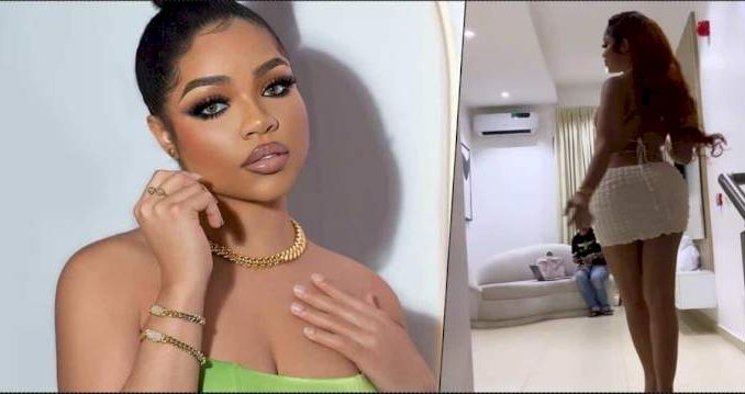 "She Don Spoil Her Fine Body" - Reactions As Nengi Shows Off Her Back View (Video)