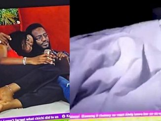 BBNaija: Daniella And Khalid Get Intimate Under The Sheet (Video)