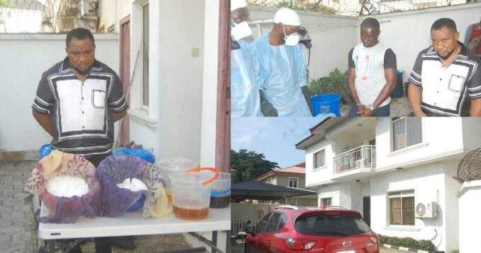NDLEA Release Photos Of Chris Nzewi Meth laboratory