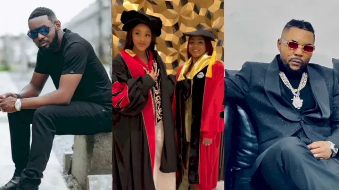 AY Makun, Oritse Femi's wives bag Doctorate degrees (Video)