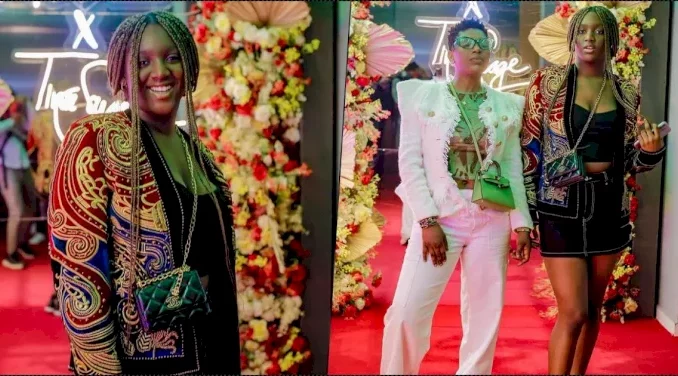 Tuface And Annie Idibia's Daughter Stirs Reactions Over Outfit To Tiwa Savage's Event