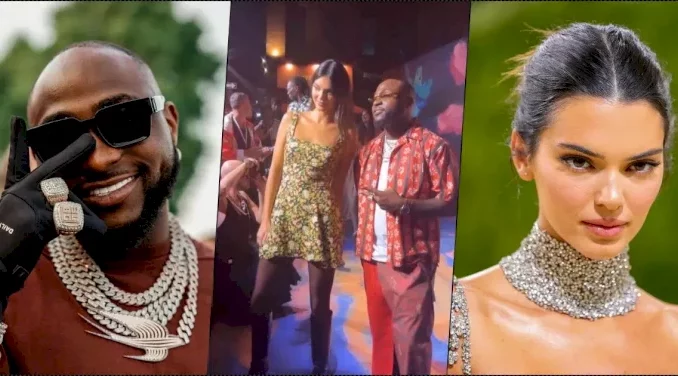 Speculations as Davido is spotted with Kendall Jenner at New York Fashion Week (Video)