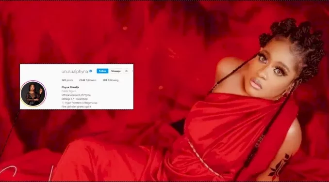 BBNaija: Fans Rejoice As Phyna Gets Verified On Instagram