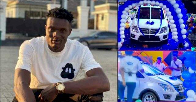 Chizzy Jumps For Joy As He Wins Brand New Car (Video)