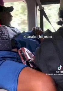 Man Caught On Camera Smooching With His Lover In A Public Bus (video)