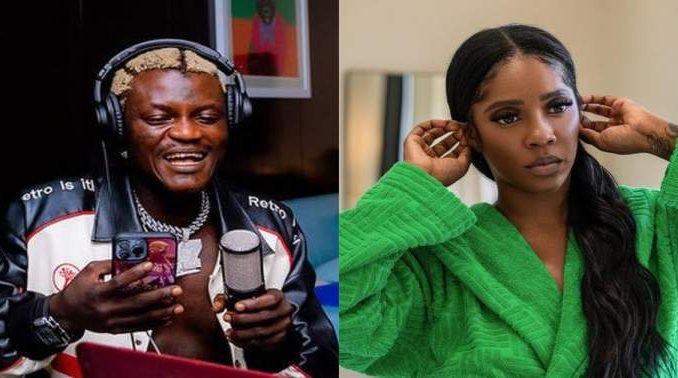 "I don blow" - Portable Excited as Tiwa Savage Replies His DM