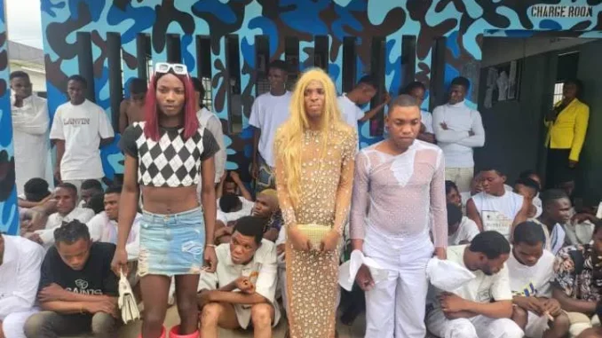 Police arrest 100 for conducting gay wedding in Delta
