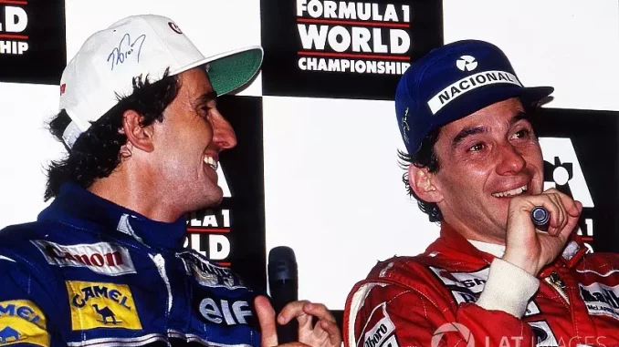The rivalry between Alain Prost and Ayrton Senna