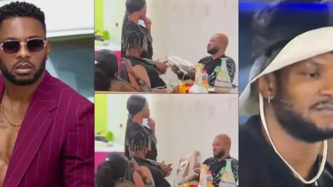BBNaija All Stars: Moment Biggie pranks Cross with a fake pizza (Video)