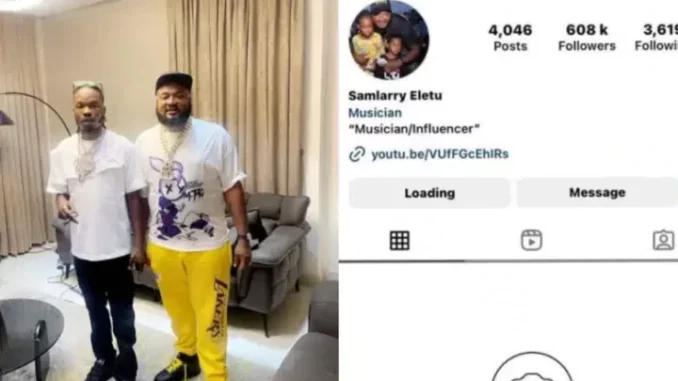 Naira Marley's friend Sam Larry deactivates Instagram account following Mohbad's death